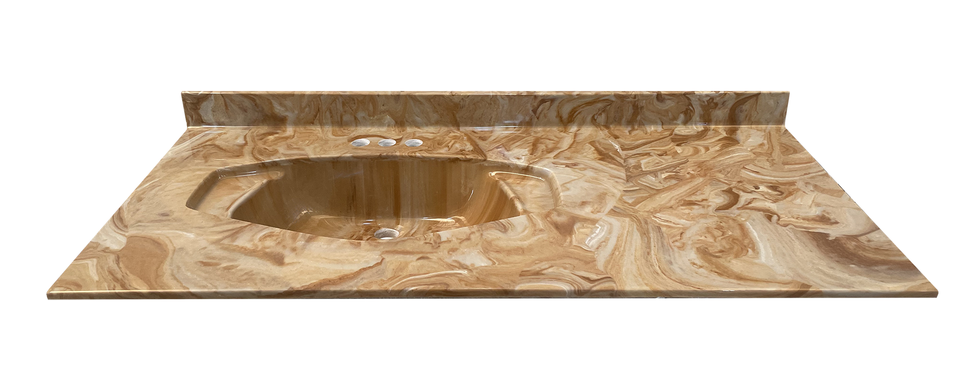 LAVABO DE 1.24 X 0.56 CON OVALIN PENTAGONO CORRIDO HACIA LA IZQUIERDA